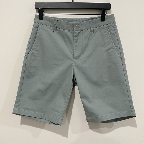 BONOBOS Stretch Washed Chino Shorts Gray 9” Inseam Casual Coastal Size 28 - Picture 2 of 10